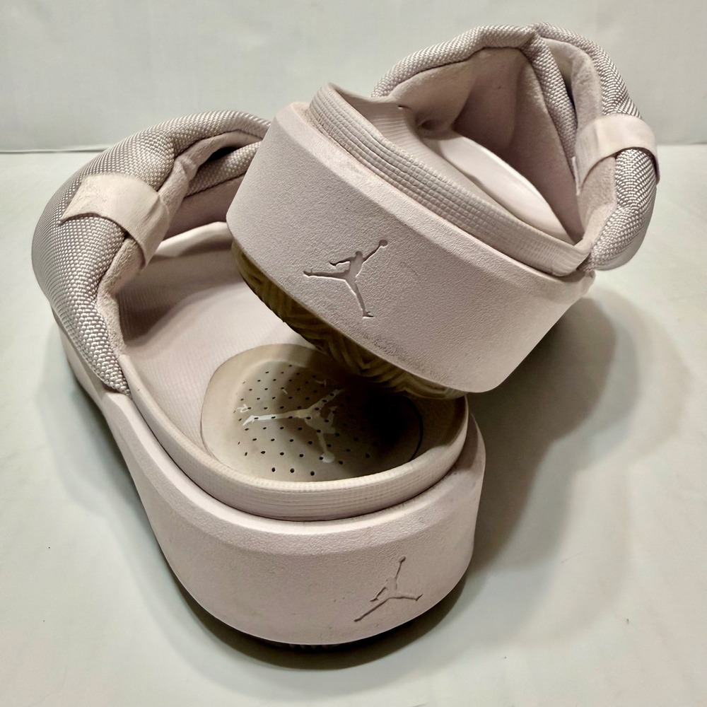 Jordan Women’s Crisscross Slide Sandals in Light Pink/Beige - Picture 7 of 8